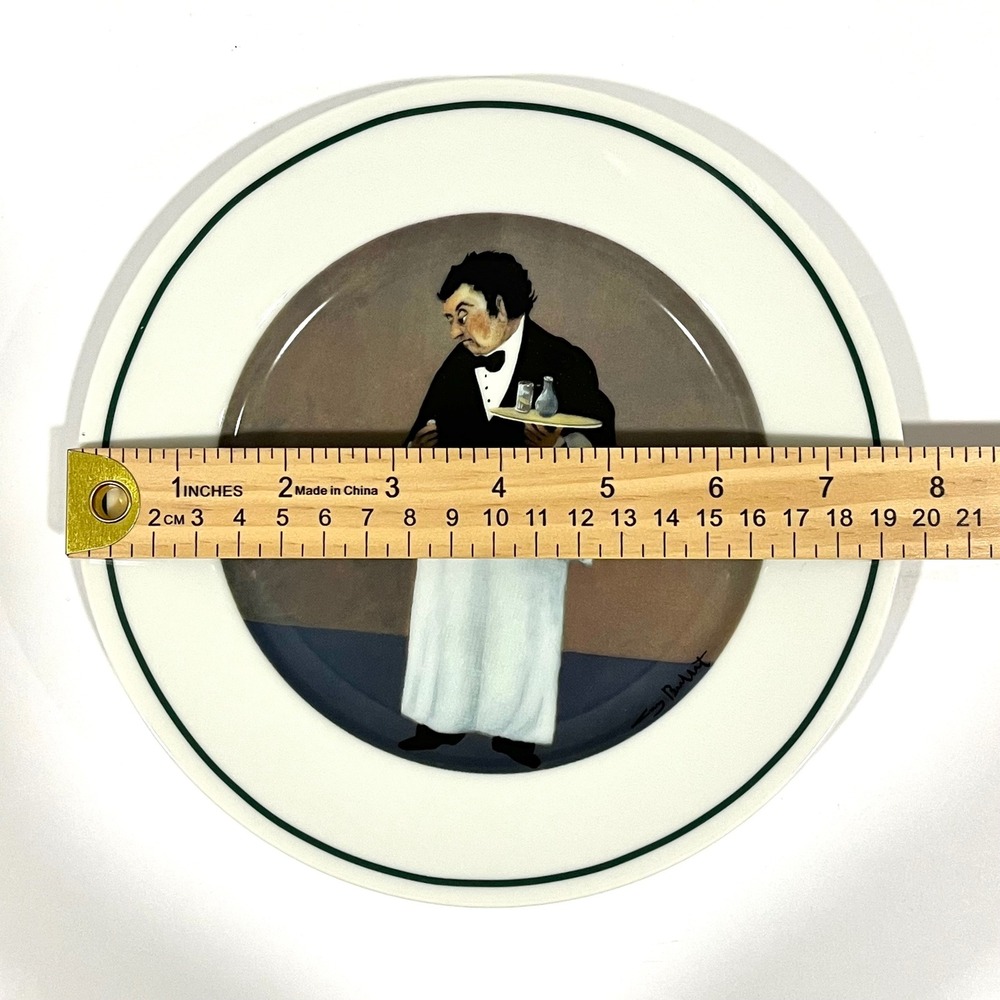 Williams-Sonoma Sommelier The Bad Tip Guy Buffet Salad Plate Ceramic Japan - Picture 3 of 4